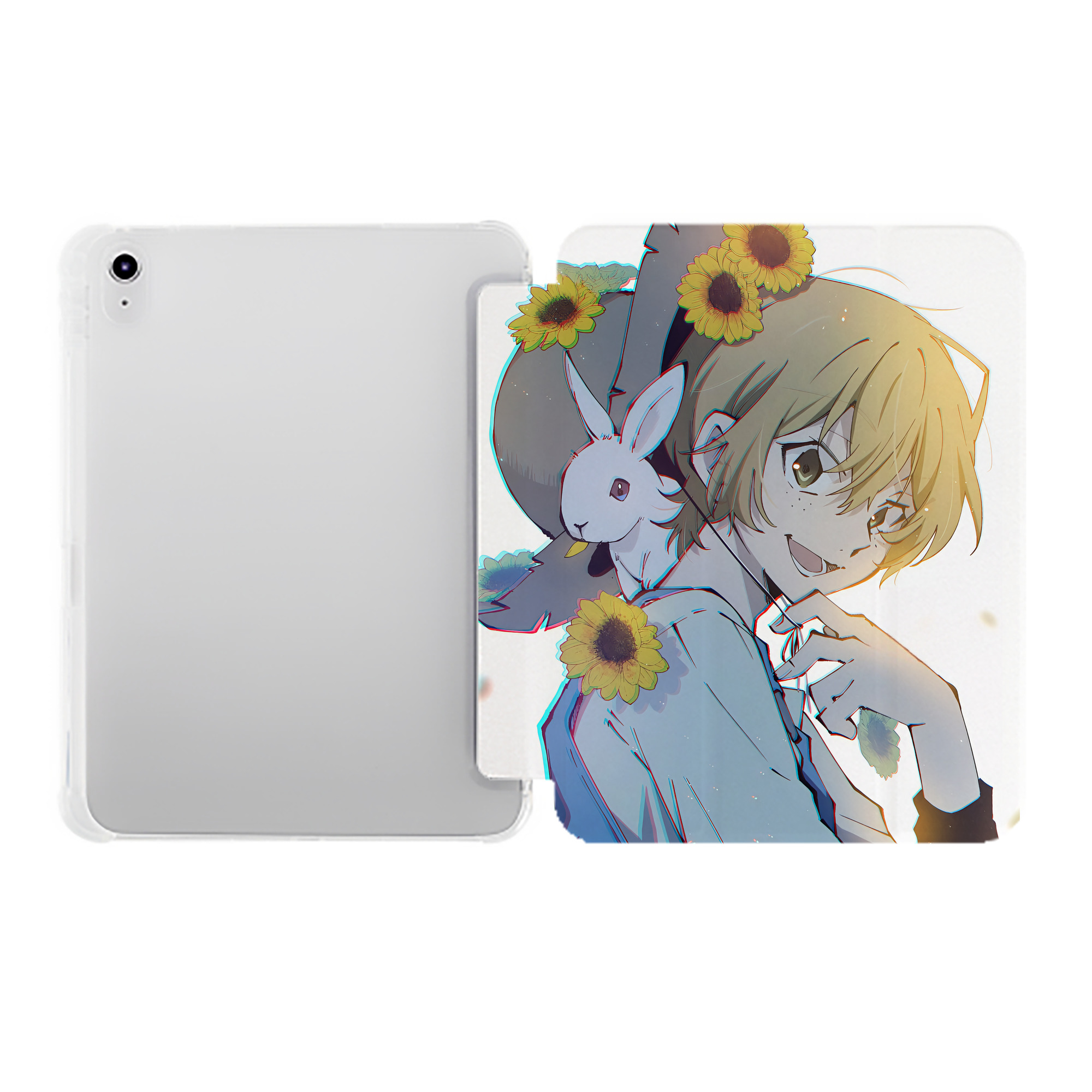 （画像用） 文豪ストレイドッグス Bungo Stray Dogs IPad ケース ペン収納付き 三つ折りスタンド PUレザー×シリコン 対応機種9.5/10.5/10.9インチ